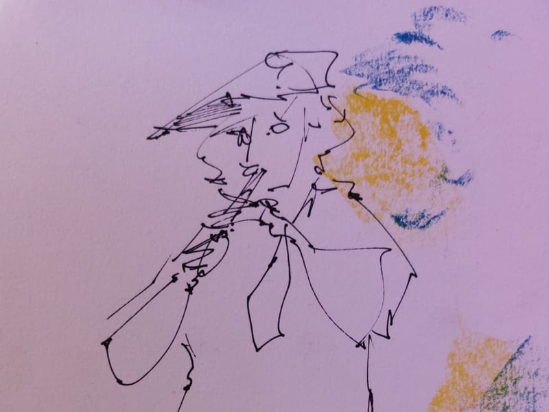 Lively drawn in Marcasse